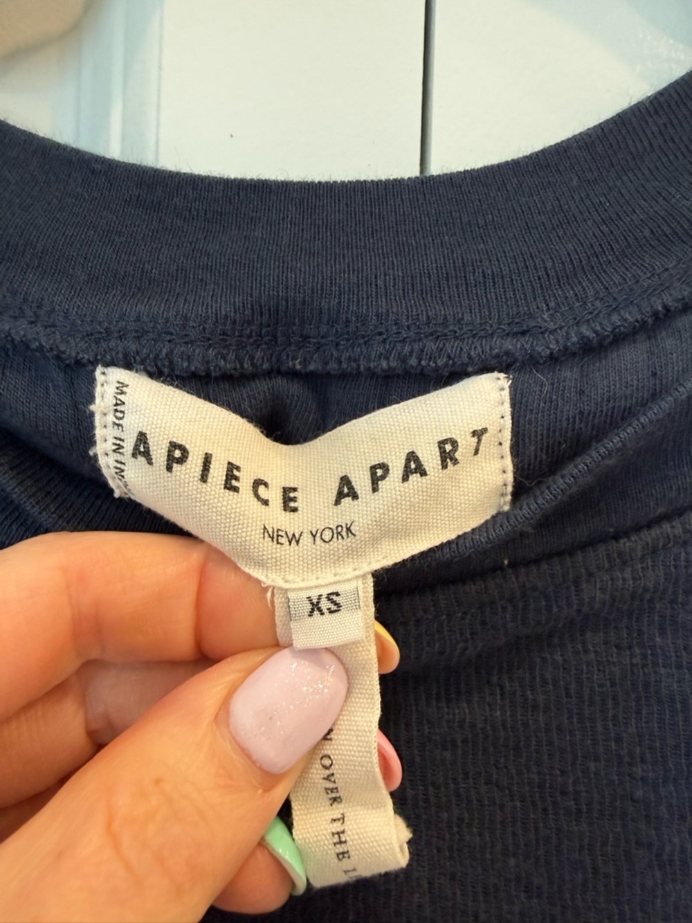 Apiece Apart Navy Blue 100% Cotton Set - Picture 4 of 8